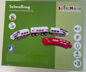 Holzeisenbahn Schnellzeug-Set 3 teilig